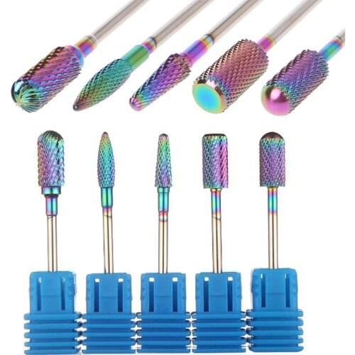 10PCS / Bag Milling Cutters For Manicure Rotary Nail Drill Bit Eletric Pedicure Machine Equipment Cuticle Remove Tools