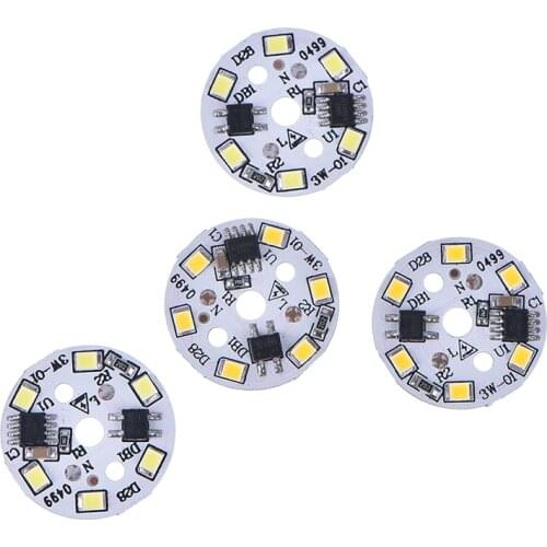 2pcs 3W MB10F 2835 SMD Light Board Led Lamp Panel For Ceiling + AC 165-265V LED Power Supply Driver