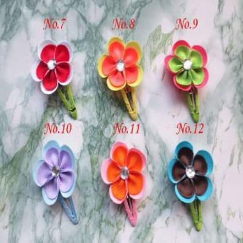 300 pcs 2" HandHair Latest Vogue Grosgrain Flower Clip