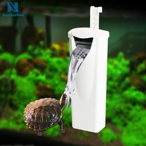 NuoNuoWell Aquarium Fish Tank Low Water Level Filter Turtle Snake Special Designed 3W 200L/H Wterfall Filter Aerobic filtration