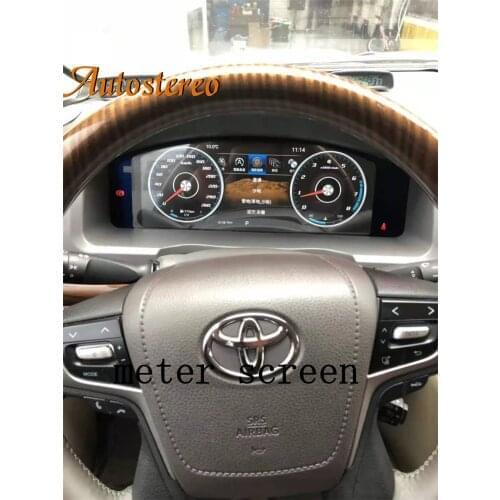 Car Digital Cluster Virtual Cockpit For Toyota Land Cruiser 2008-2020 Android 9 IPS Multimedia Player Headunit Speed Screen GPS
