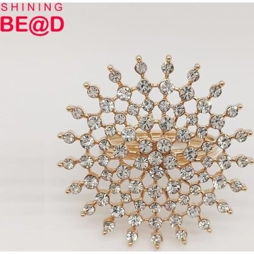 Free shipping,rhinestone napkin ring Holders for Wedding Party,rose gold plated with crystal