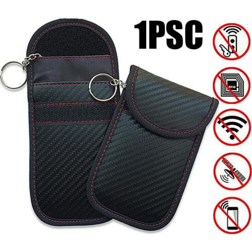 Car Key Signal Blocker Case Faraday Cage Fob Pouch Keyless RFID Blocking Bag Anti-degassing Anti-theft Bag