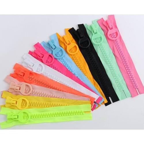 7 colors #20 Super Large Plastic Zipper Candy Color Resin Zipper for Pocket Pencil Case cosmetic bag DIY Sewing Tailor Crafts