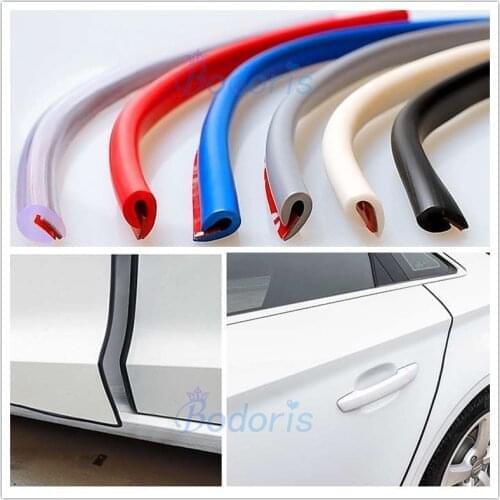 For Toyota Camry Corolla Yaris Rav4 Door Sound Off Mute Rear Trunk Crash Barriers Stripes Car Styling Accessories