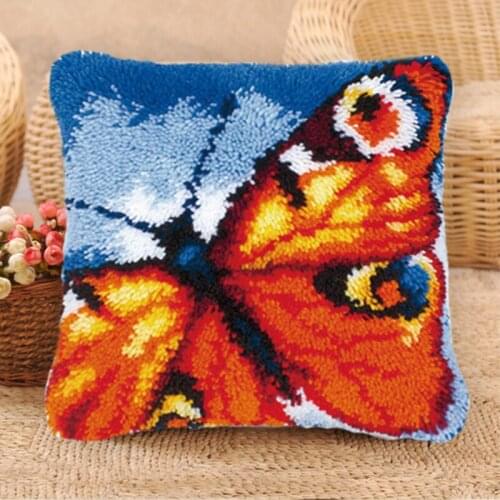 Natural Scenery Smyrna Foamiran For Needlework Button Package DIY Latch Hook Rug Boutique Butterfly Embroidery Pillow Carpets