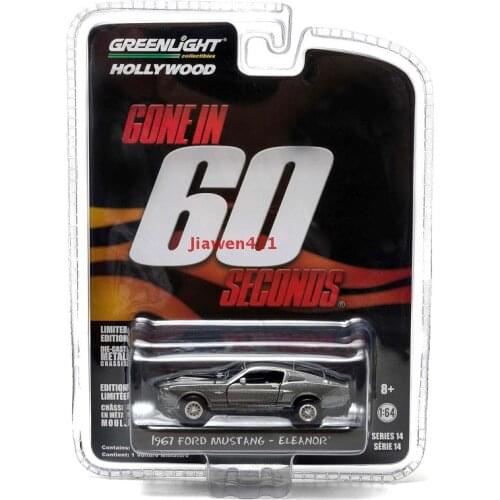 GreenLight cars1:64 1967 Custom Ford Mustang eleanor Collect metal material boys gift