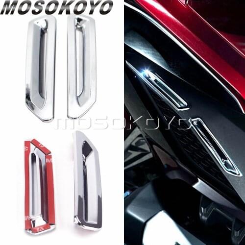 For Goldwing Radiator Slot Trim Chrome ABS Air Radiator Vent Bezel Accent for Honda GL1800 Gold Wing Tour DCT Airbag 2018-2021