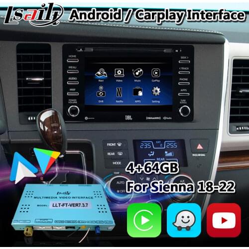 Android Video Integration Carplay Interface for Toyota Sienna Touch 3 Panasonic Pioneer Fujitsu 2018-2020 GPS Naviagtion HDMI