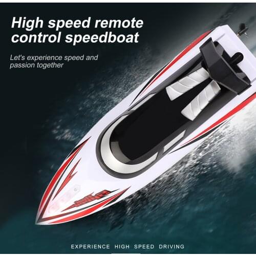 Remote Control Boats 2.4G 20km/h High Speed RC Boat 40min Working Time Remote Control Toy Gift for Kids Adults Boys Girls