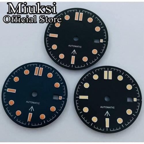 Miuksi 31mm sterile watch dial fit ETA 2836 2824, Seagull ST1612, Mingzhu DG 2813 3804, Miyota 8205 8215 821A movement