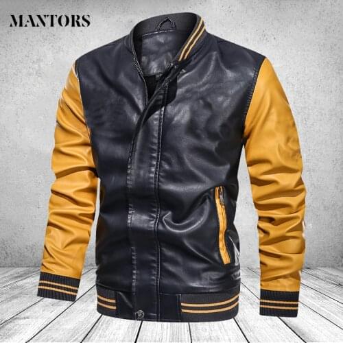 Leather Jacket Men Winter Fleece Motorcycle Pu Leahter Jackets Male Stand Collar Casual Windbreaker Slim Fit Bommer Coat 4XL 3XL