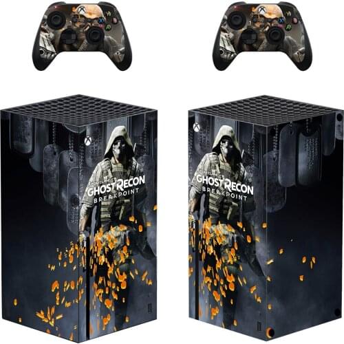 Ghost Recon Style Xbox Series X Skin Sticker for Console & 2 Controllers Decal Vinyl Protective Skins Style 10