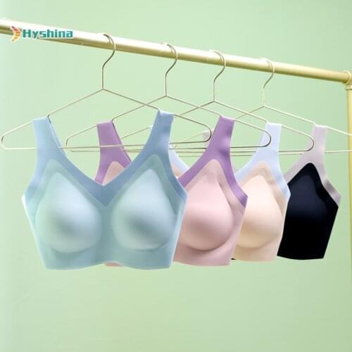 New Comfortable and Breathable Latex Sports Waistcoat Underwear Womens Gathered Adjustable Bra