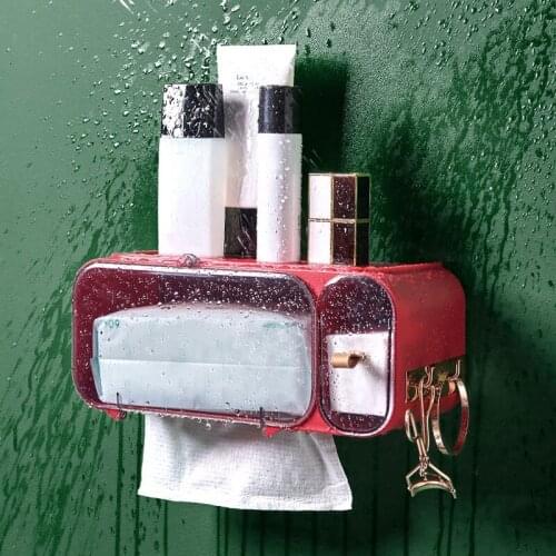 Bathroom Shelf Cosmetic Towel Storage Rack Bathroom Corner Storage Rack Bathroom Soap Toothbrush Self-adhesive Storage Holder