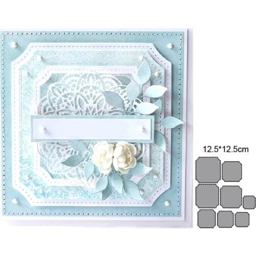 Craft dies metal cutting dies cut die mold square frame decoration Scrapbook paper craft knife mould blade punch stencils dies