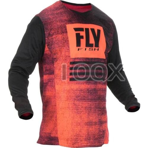 2021 FLY FISH Kinetic Jersey - MX Motocross Dirt Bike Off-Road ATV MTB Mens Gear