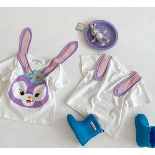 Spring and summer girls foreign clothing parent-child cartoon T-shirt