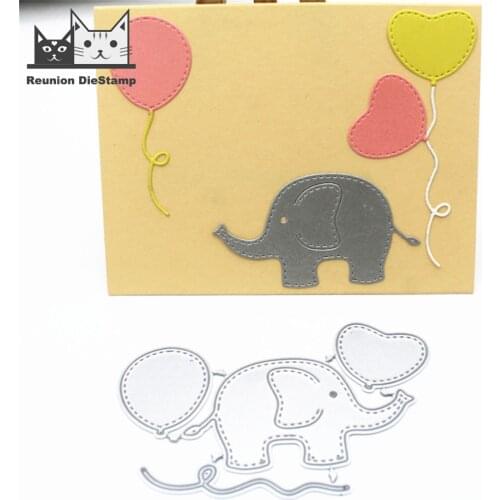 Reunion Elephant Metal Cutting Dies 3D DIY Scrapbooking Carbon Sharp Craft Die Photo Invitation Card Decoration Die Cut 2020 New