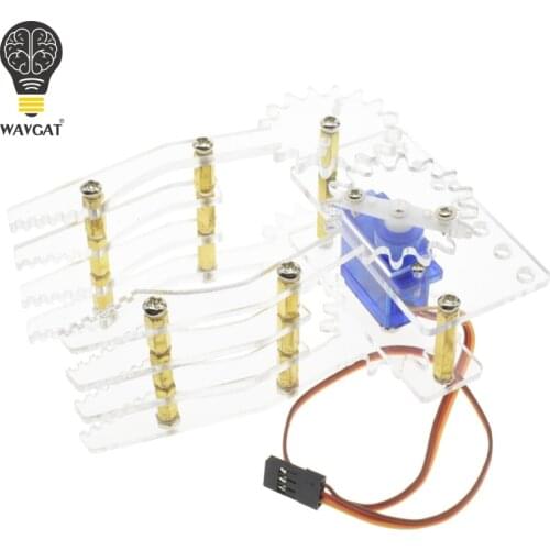 WAVGAT Acrylic robot Claw Manipulator Arm SG90 servos smart robot gripper for arduino SNM200