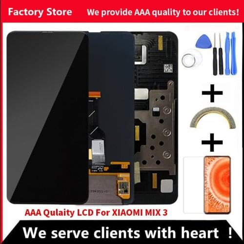 Original AMOLED For Xiaomi MI MIX 3 LCD With Frame Display Screen For Xiaomi MIX 3 Amoled With Frame Screen Display