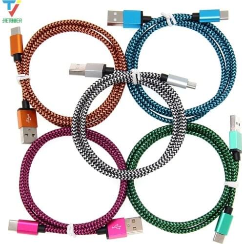 100pcs/lot 1m 2m 3m Serpentine Braided Data Cable Type-c micro usb 5pin 8pin data Cable for Xiaomi Samsung Iphone HTCwholesale