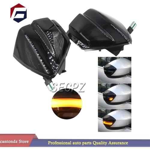 2X For Ford S-Max 07-14 Kuga C394 08-12 C-Max 11-19 LED Dynamic Turn Signal Light Side Mirror Sequential Blinker Indicator Lamp
