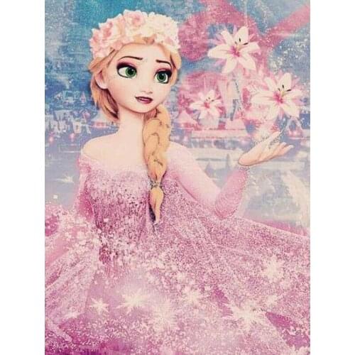 Frozen 5D Diamond Painting Cross Stitch Disney Rhinestones Diamond Embroidery DIY Cartoon Anime Home Decorations