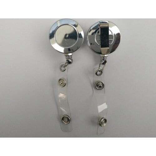 Free shipping 1000pcs/lot customized logo badge reel; promotional retractable plastic badge holder; belt clip BR34
