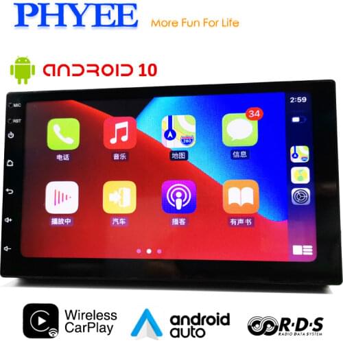 Wireless Carplay 2 Din Car Android Bluetooth Auto Radio RDS GPS Navigation Wifi USB Multimedia Player Audio System Head Unit A2