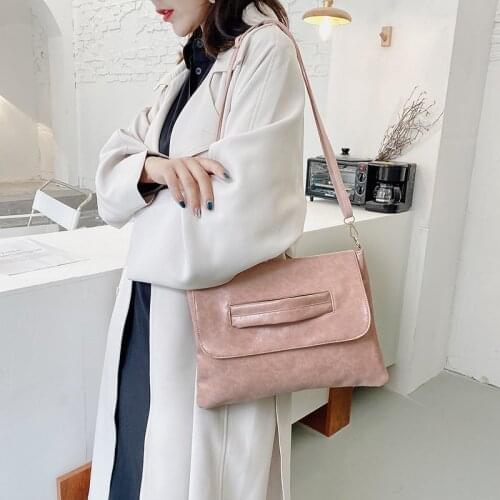 Brand Designer PU Leather Womens Shoulder Bag Fashion Simple Handbag Small Square Crossbody Bag
