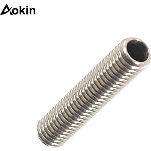 MK8 M6*30 M6*40mm 3D Printer Parts Stainless Steel Feed Tube Nozzle Extruder Throat Tubes Pipes