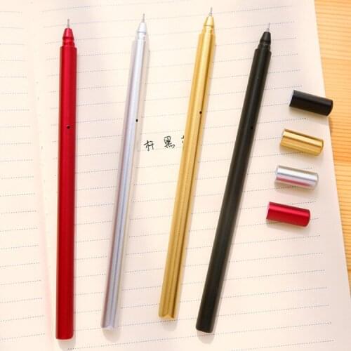 40 PCS South Korea stationery neutral pen creative water-based pen Black pen office supplies