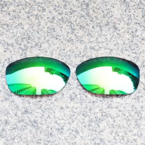 E.O.S Polarized Enhanced Replacement Lenses for Oakley Pit Bull Sunglasses - Emerald Green Polarized Mirror