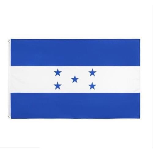 Candiway wave República de Honduras flag Honduras Banner Brass buttonhole 90*150cm Honduras Fluttering flags Decoration