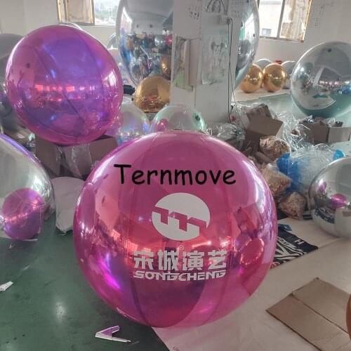 Holographic Rainbow Reflective Ball Inflatable Mirror Balloon Inflatable Mirror Balloon, Inflatable Reflective Balloon