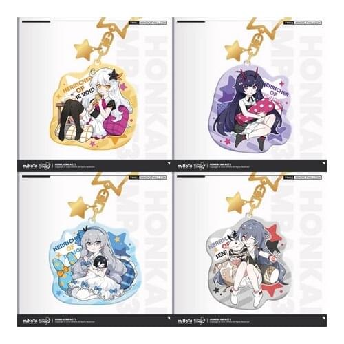 Game Honkai Impact 3 Bronya Zaychik Kiana Kaslana Raiden Mei Acrylic Stand Figure Model Badge Brooch Button Desktop Toy Keychain