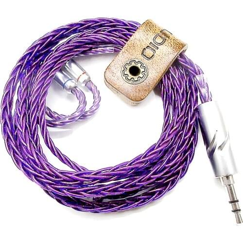 FENGRU Purple Moon Rhodium Plated Diy Earphone Upgrade Cable 8 Cores MMCX IM50 IE80 0.78mm A2DC QDC For AS16 S8 KXXS