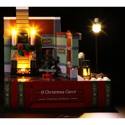 LED Lighting Kit For 40410 Charles Dickens Tribute A Christmas Carol（Lighting Only, No Building Blocks)