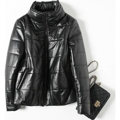 Genuine Leather Jacket Women Winter Sheepskin Coat Short White Duck Down Jackets korean chaquetas mujer 2020 8606 KJ3390
