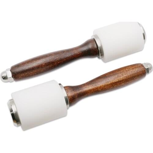 Wooden Handle Leather Carving Hammer DIY Leather Cowhide Hammer Leather Craft Tools, Handmade Carving Hammer Sewing Accessories