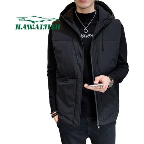 Mens vest mens autumn and winter new style mens down cotton vest thickened large size warm vest waistcoat jacket