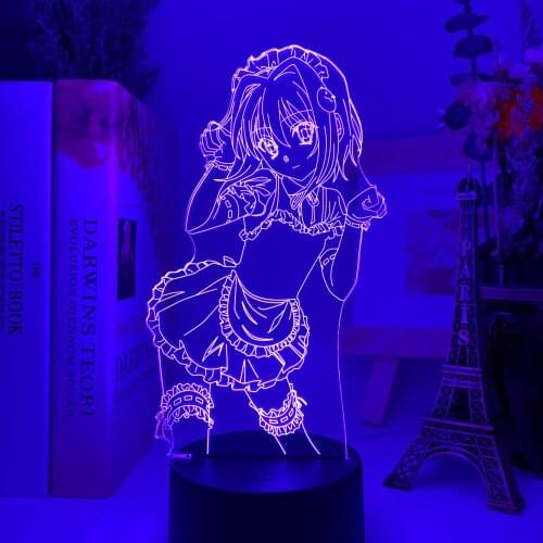 High School Led Night Light for Bedroom Decor Kids Child Nightlight Birthday Gift Anime 3d Lamp DxD Creative Usb Touch Sensor