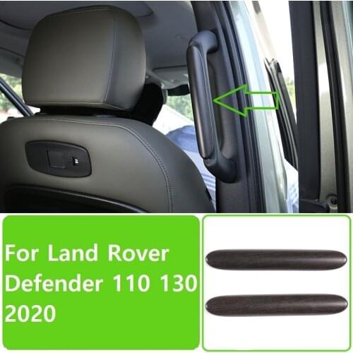 NEW!!! ABS Oak Grain For Land Rover Defender 110 130 2020 Car Rear Handle Decoration Strip Cover Tirm Accessories