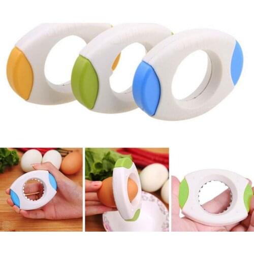 New Cute Boiled Egg Shell Topper Cutter Opener Egg Cup Tools Kitchen Essential