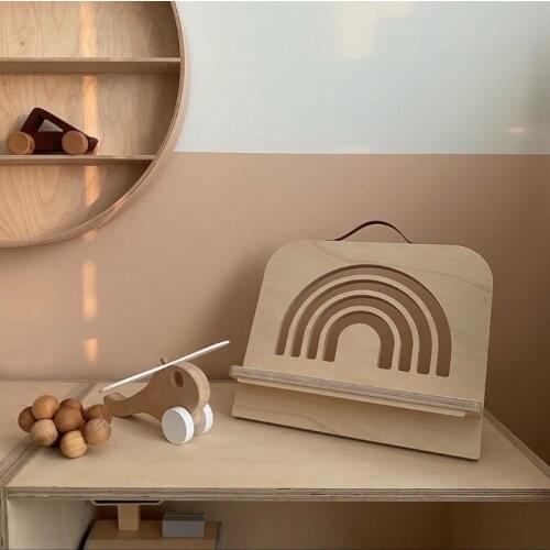 Portable Reading Rest Tablet Book Holder Bookend Support Foldable Cookbook Stand B36C