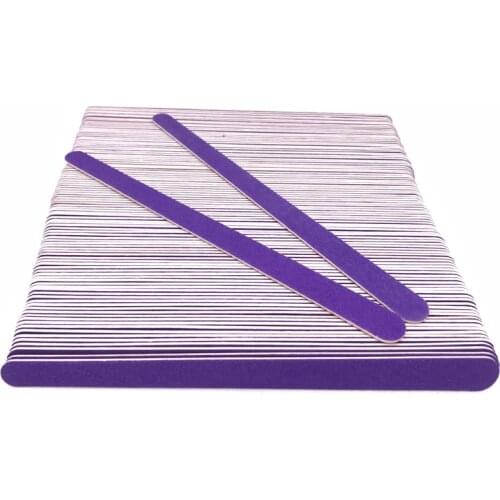 New 100X Professional Slim Sandpaper Nail File Wooded Manicure Pedicure 180/240 Grits High Quality Art Nails Accessoires Tools