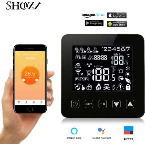 Google assistant Heating thermostat control Electric Floor Heating Programmable Thermostat Temperature Controller