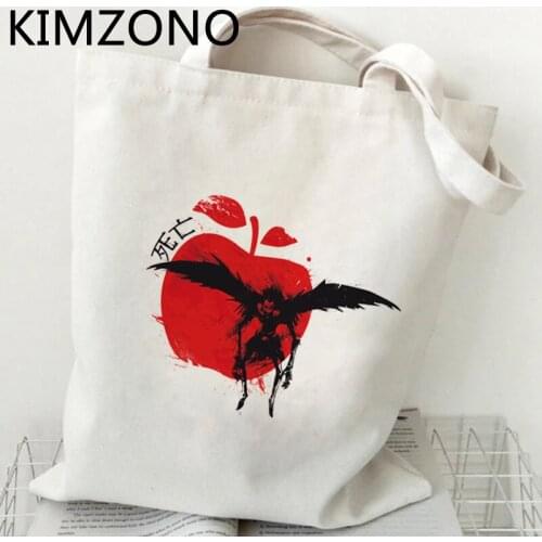 Death Note shopping bag shopper cotton bolsa handbag canvas eco bag reusable shoping grab