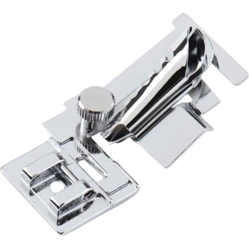 Binder Sewing Machine Presser Foot CY-9907 Silver Binding Foot Binder Presser Foot for Low Shank Sewing Machine